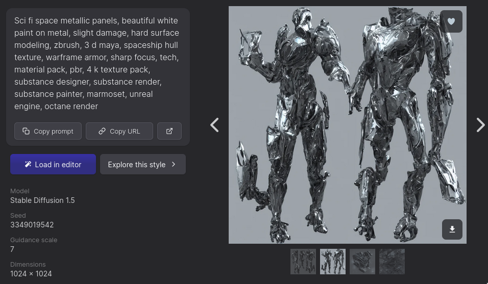 Currently can make 3D Concept art, which is helpful for marketing and guiding modellers, but in the future this model will be a real thing with 1 button. image of 3D concept art